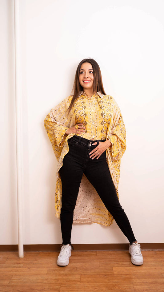 Kaftan Camisero Amarillo