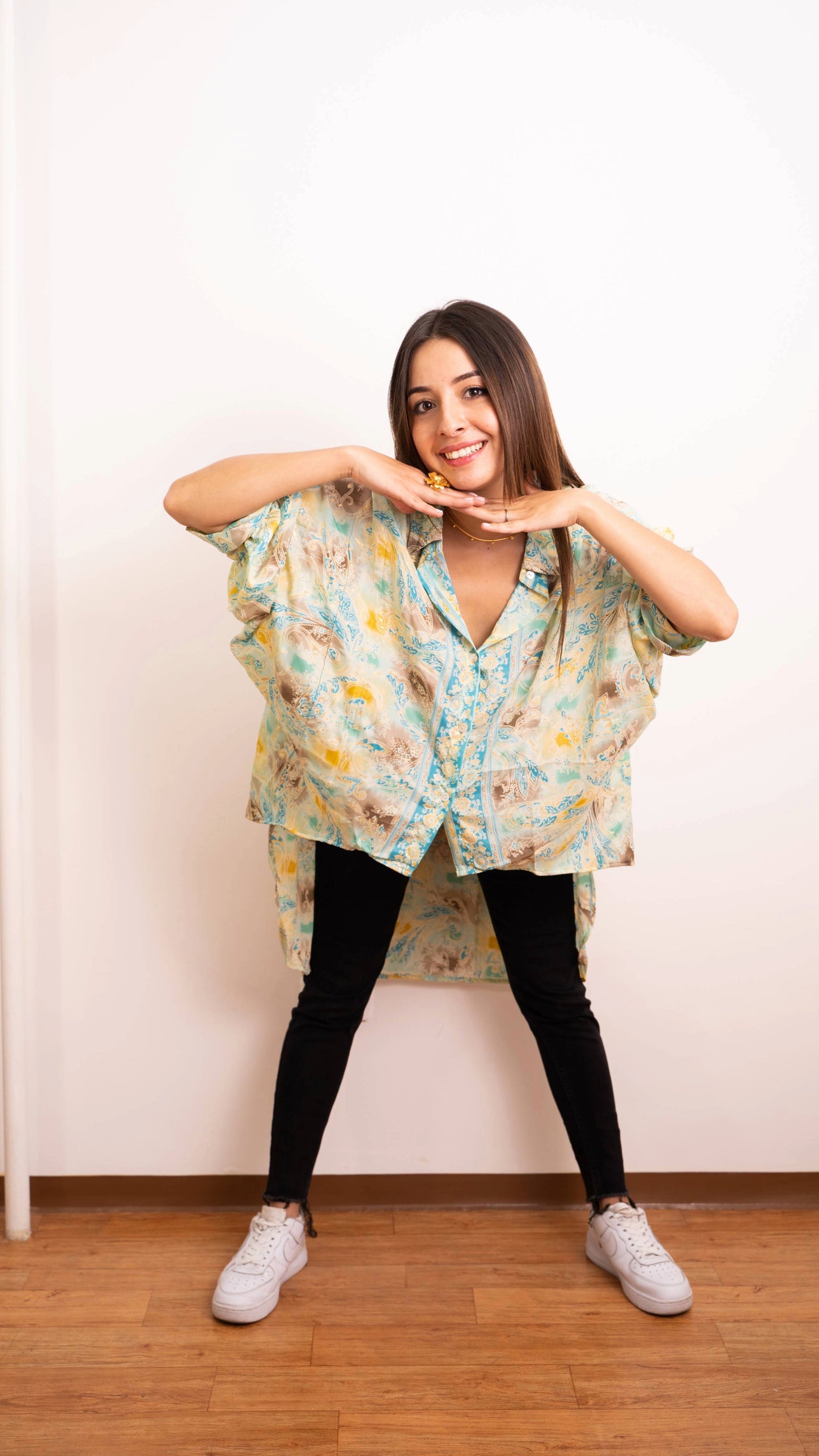 Kaftan Camisero Verde